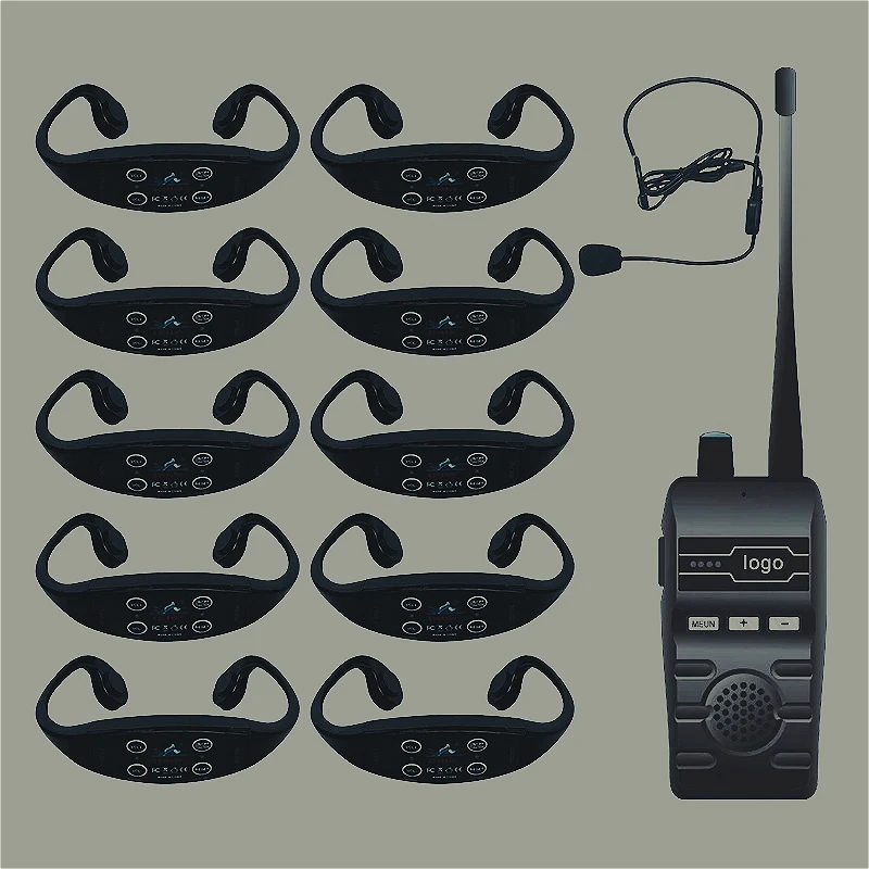 For Transmission Swim Training System 1 H800 Audio BT Transmitter and Waterproof Headset 10 H904    Conduction Headset
