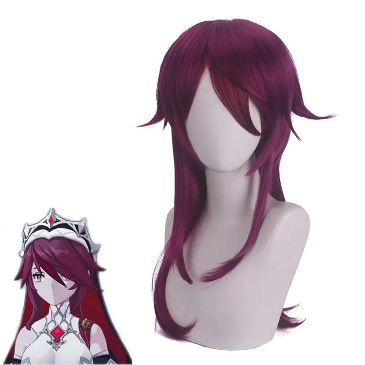 

Synthetic Wig Pink Purple Highlights Curly Long Hair Cosplay Party Costume Daily Use Heat Resistant Fiber