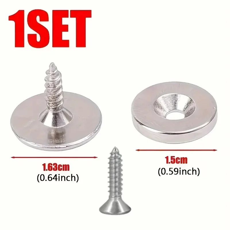 Cabinet Door Magnet Catches Round Metal Magnetic for Wardrobe Hidden Closing Magnetic Door Catch Closer for Furniture Hardware