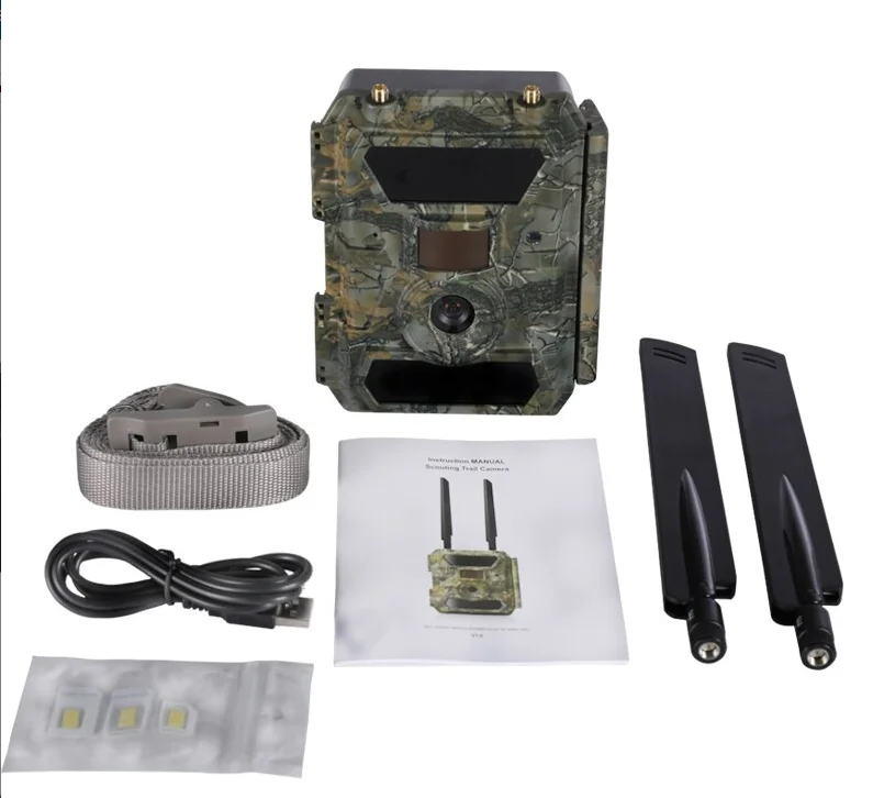 All Weather IP66 Waterproof 4G Cellular Hunting Trail Camera, 24MP High Resolution 1080P FHD Night Vision Camera