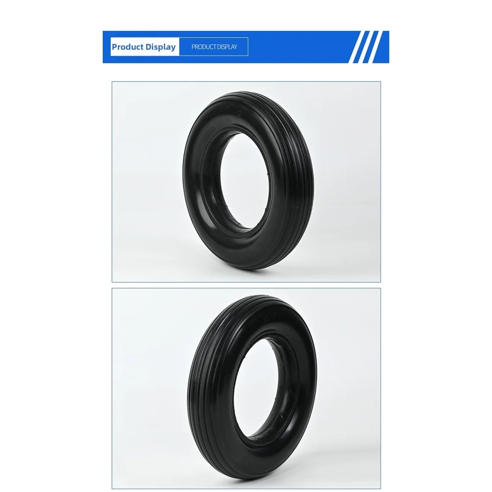 10x2 PU Solid Tire For Mobility Scooter Use Thickened Non Inflatable Design With Superior Elasticity And Smooth Ride