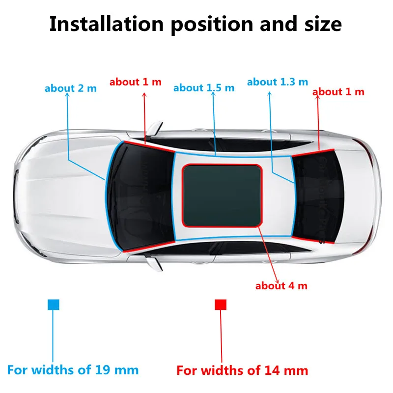 Rubber Car Seals Edge Sealing Strips Auto Roof Windshield Protector Window Sound Insulation Tape Automobiles Fillers Accessories