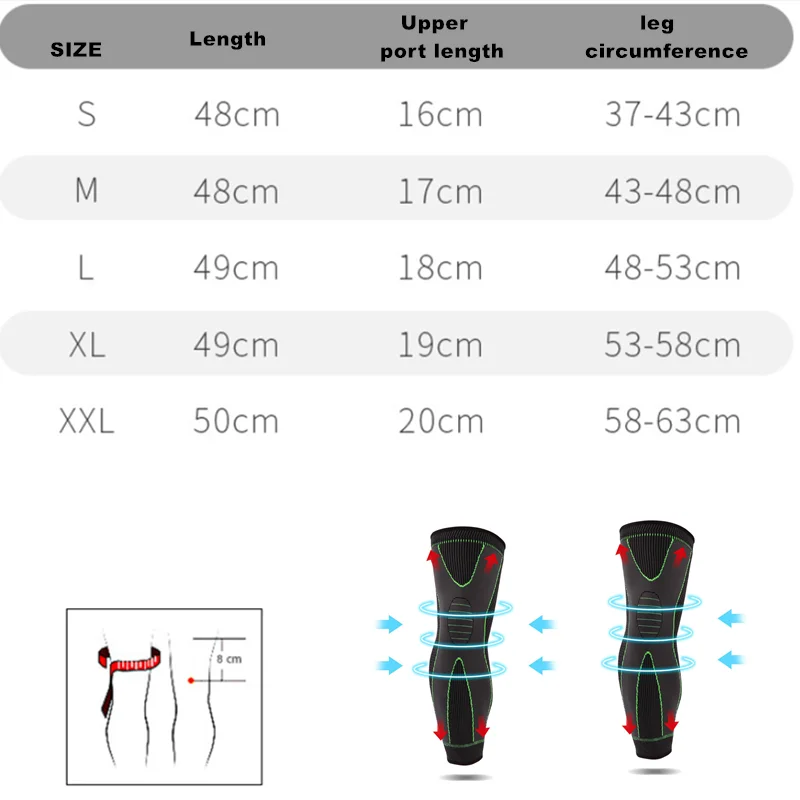 Rodilleras largas para aliviar el dolor articular, 2 piezas = 1 par, baloncesto, correr, almohadillas de entrenamiento