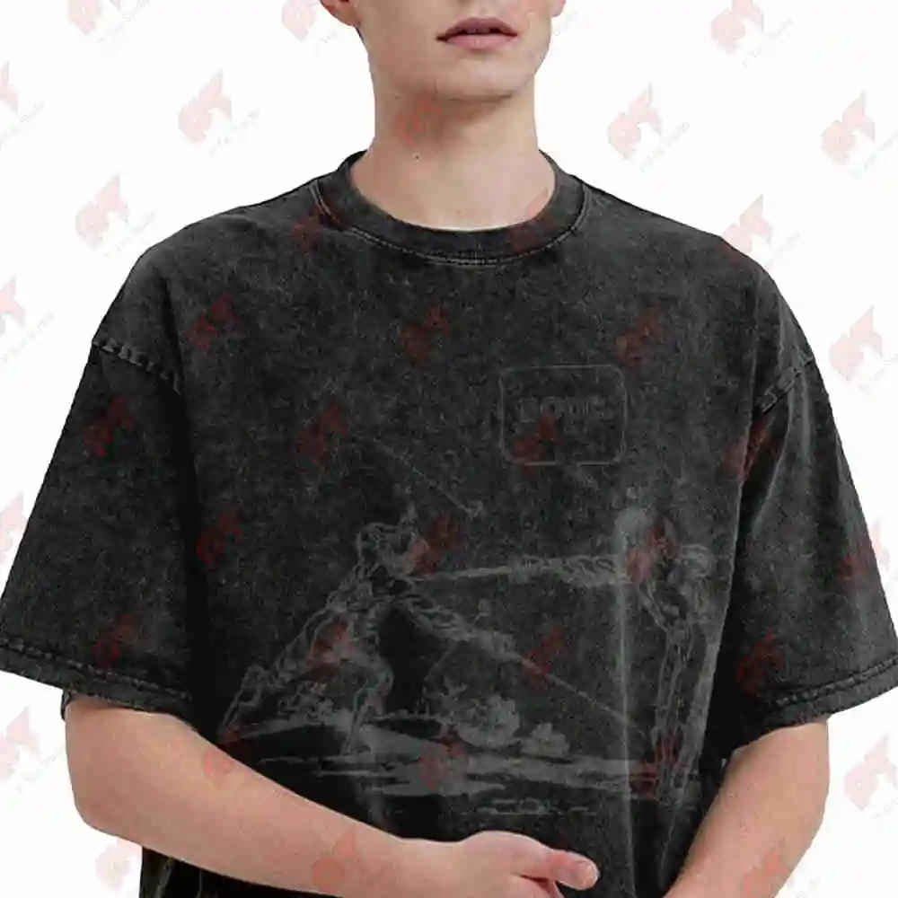 Historical Fencing Domenico Alfieri 17th Century Vintage Washed Tee Pure Cotton T-Shirt