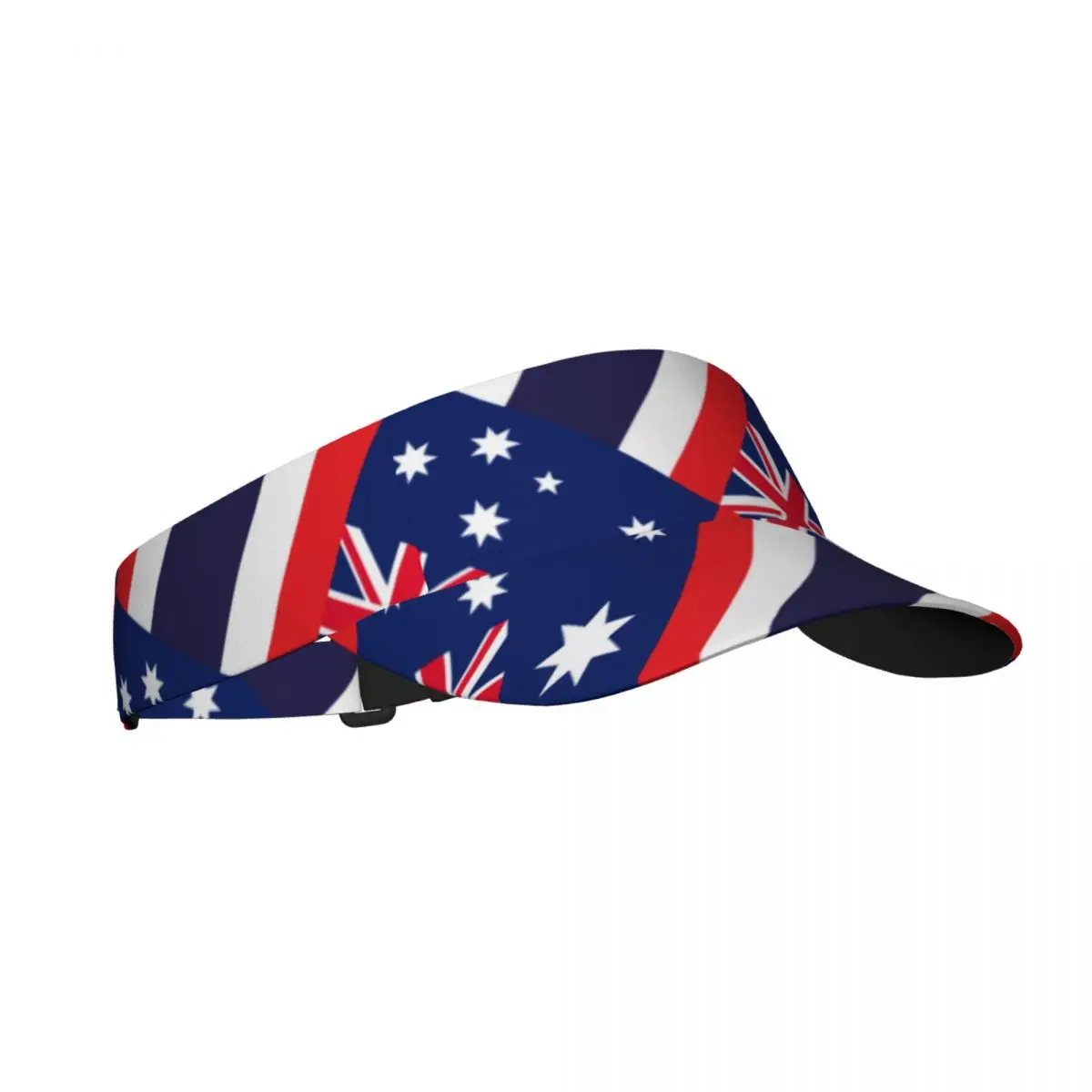 Australia And Thailand Flag Empty Top Visor Cap Women Sunscreen Hats Man Snapback Cap Adjustable For Running Tennis Golf Unisex