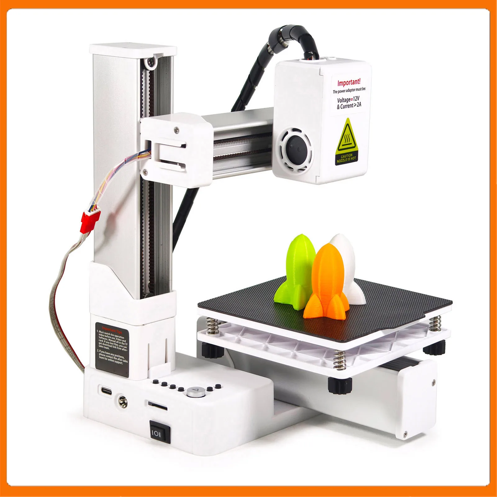 

Frequency Division Multiplexing Small 3D Printer ABS Rapid Heating All Metal Nozzle Efficient Small 3D Printer for Handcraft
