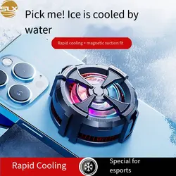 New Ice Mobile Phone Radiator Mobile Phone Cooler Magnetic Mobile Phone Cooling Fan for Switch Gaming Console Tablet Cooler