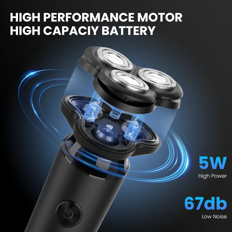 Sejoy Electric Razor for Men, Men's Electric Shaver LED Display,Travel Lock Rechargeable Cordless Shavers for Men