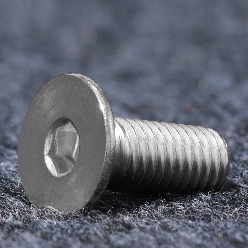 1~10Pcs 304 Stainless Steel 3I8-16 Hexagon Socket Flat Countersunk Head Screw Furniture Flat Head Allen Bolts