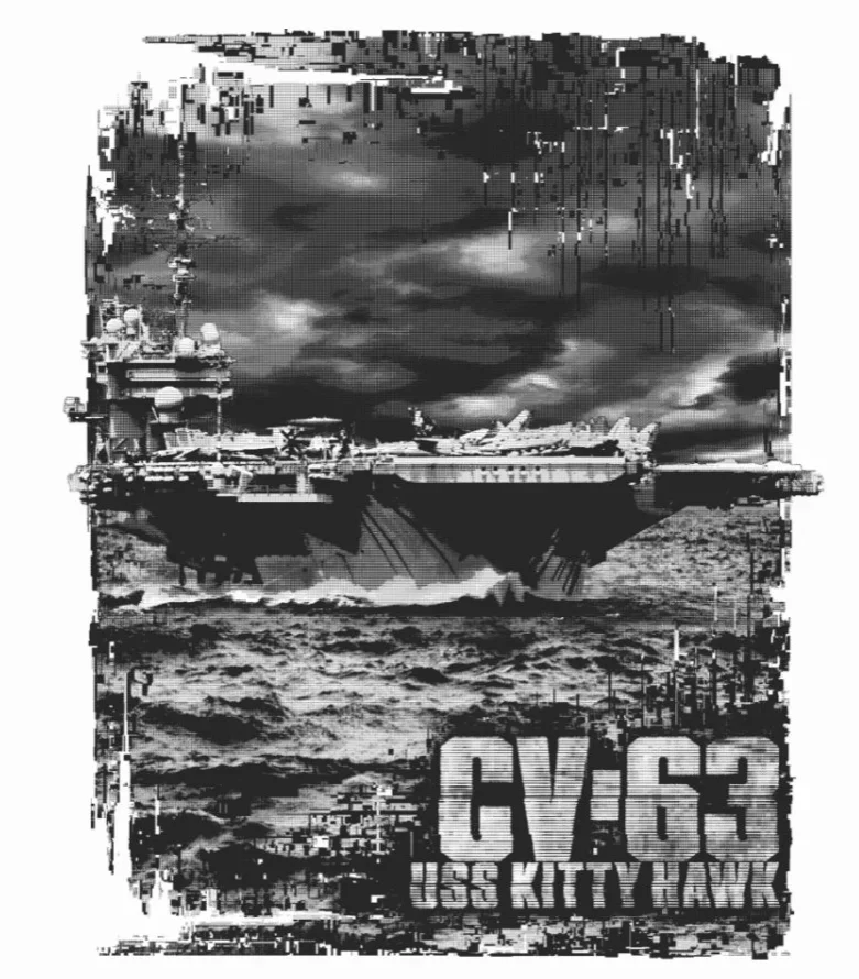 USS CV-63 Kitty Hawk Aircraft Carrier T-Shirt 100% Cotton O-Neck Short Sleeve Summer Casual Mens T-shirt Size S-3XL