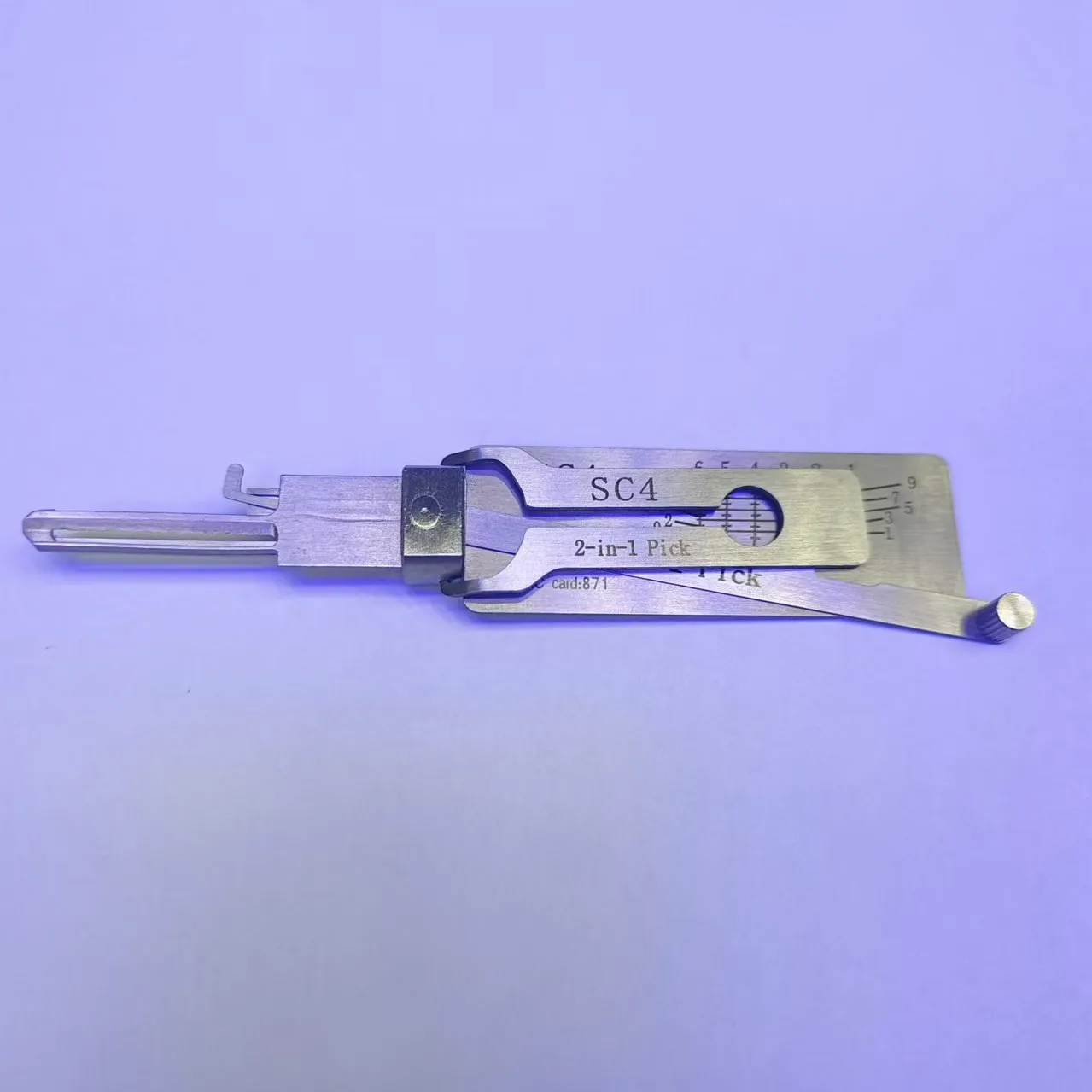 1pc Lishi 2 in 1 Tool SS001 SS002 SS002R Pro KW1 KW5 SC1 SC4 M1/MS2 Tools for Home Door Civil Locks