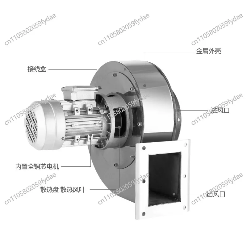 Y5-47 Small Boiler Induced Draft Fan 220V Heating Furnace Dust 380V Centrifugal Fan
