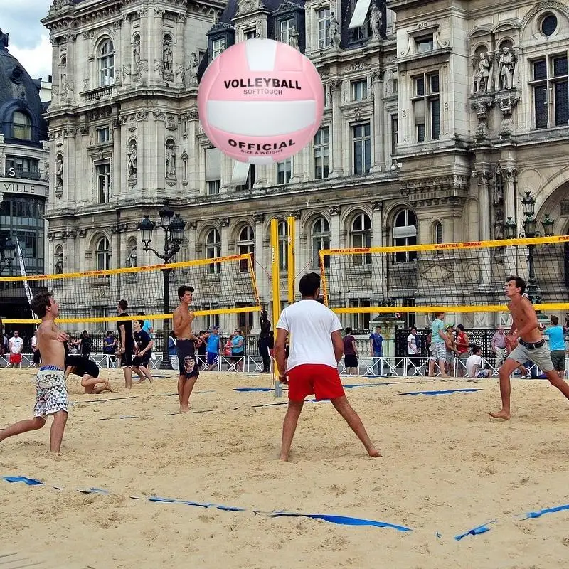 

Hot Sale Size 5 Volleyball Soft Indoor Outdoor Volleyball For Game Gym Training Beach Play Volleyball For Beginner Teenager