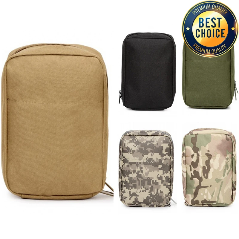 Outdoor Tactical Molle Medical Bag EDC Nylon Pouch Portable Outdoor Big Accessory Pouch Tool Emergency Kit