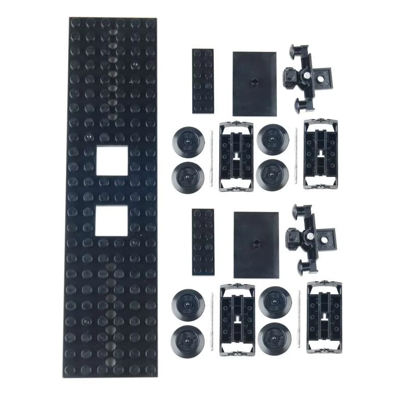 MOC Train Track Kit DIY Car 6x28 Base Top Plate Parts Wheels Building Blocks Technical Parts 92339 92088 2871 91994 74784 4025