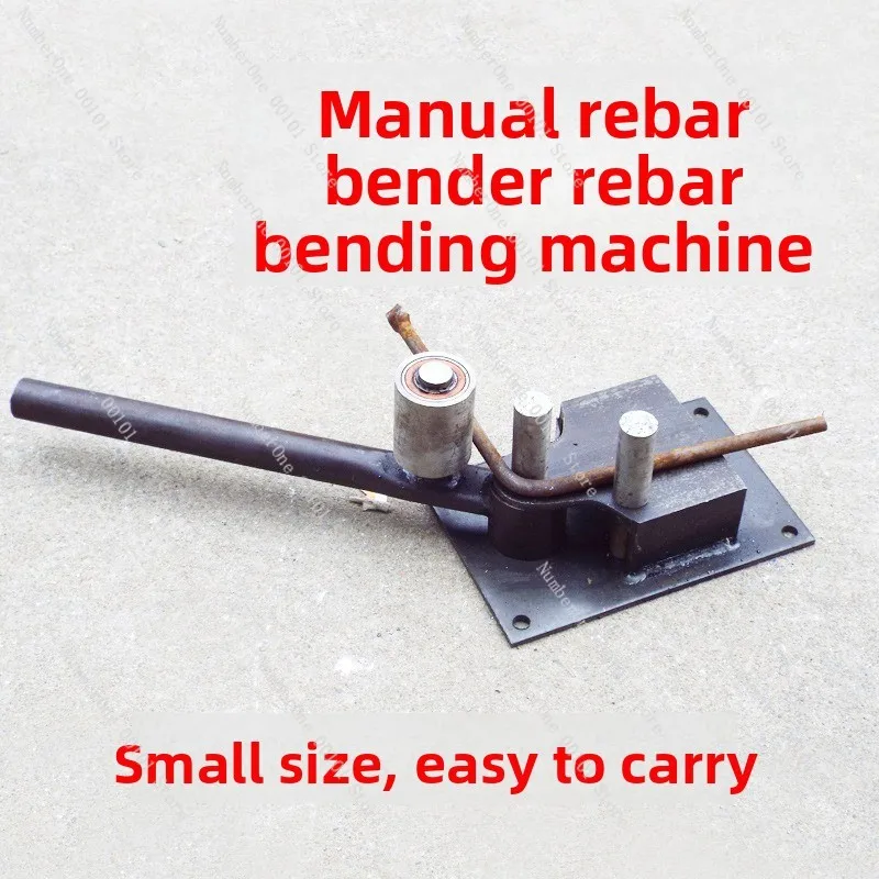 Manual rebar bending machine for construction - hand-powered steel bar bending tool for stirrup and round steel