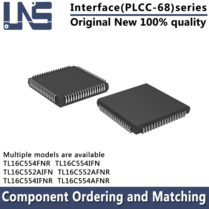 1pcs TL16C554IFN TL16C552AFNR TL16C552AIFN TL16C554AFNR TL16C554IFNR PLCC-68 Interface