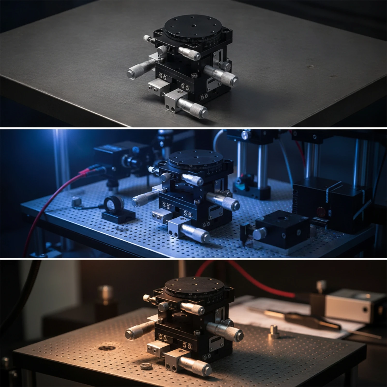Manual Displacement Stage Precision Manual Translation Stage Translation Displacement Platform Stable Machine Part Slim