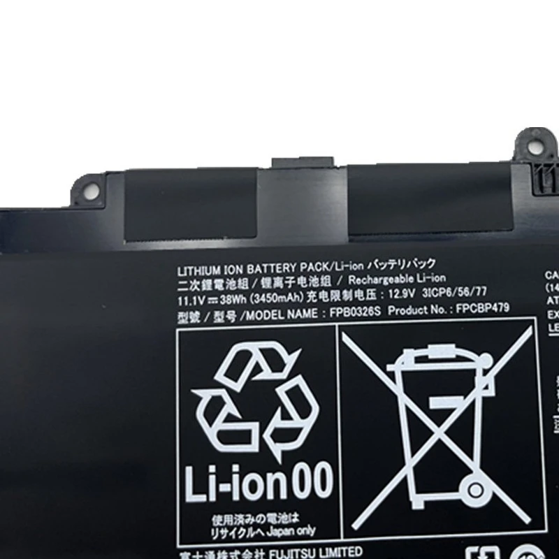 Model FPB0349S FPCBP479 FPB0326S Laptop Battery for Fujitsu Stylistic Q616 Q665 Q738 Q739 11.1V 38Wh 3420mAh Replacement Battery