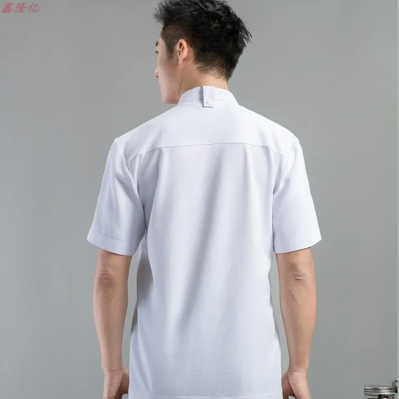 Uniforme de Chef de Hotel, restaurante occidental, Steakhouse, ropa de trabajo de manga corta de verano, ropa de Chef de panadero de cantina