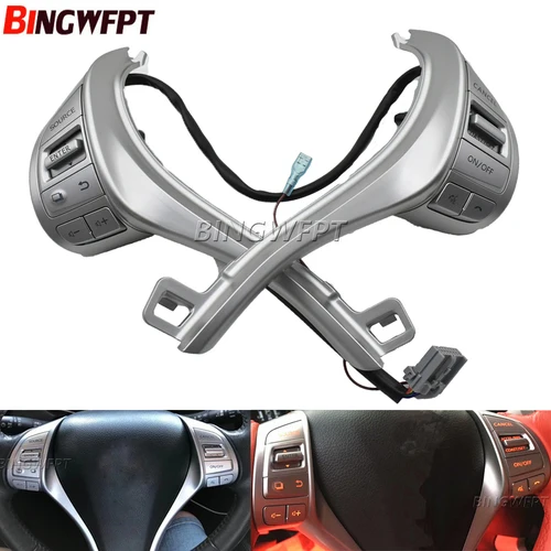 Interruptor de Control combinado para volante de coche, accesorio multifunción para Nissan Altima 2013-2018 NAVARA 2017-2021 Tiida 2016-2020, 25550-3TA3A