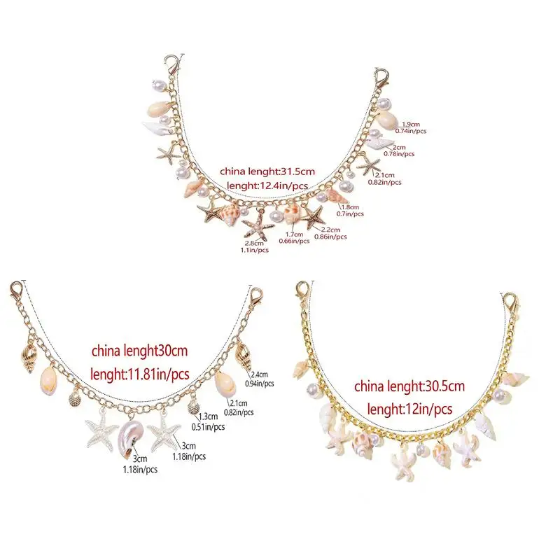Imitationsperlen-Muschel-Taschenanhänger-Kette, Emaillierter Telefonanhänger, Taschenkette, Taschenverlängerungsriemen, Umhängetaschen-Zubehör – Detail 8