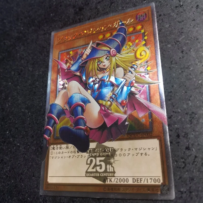 Yu Gi Oh Cards Black Magician Girl Rushdual-ORR Anime Game Characters ACG Collection Color Flash Cards Off Screen Series DIY Toy