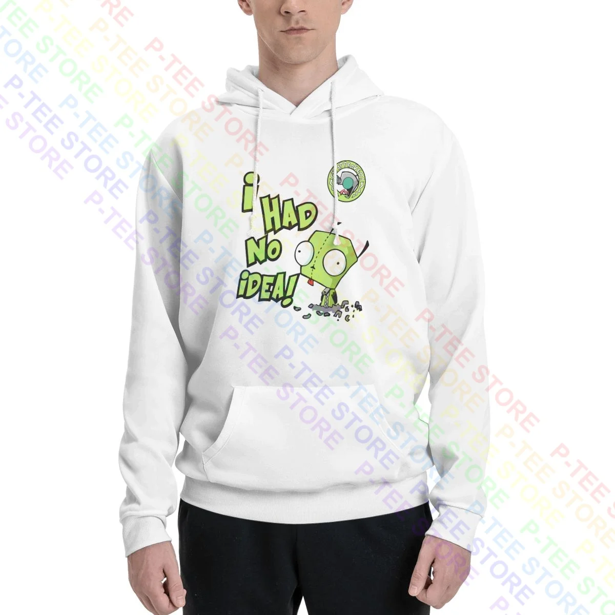 I Had No Idea Deep Thoughts With Gir Invader Zim Hoodie Sweatshirts Hoodies New Print Vintage High Quality