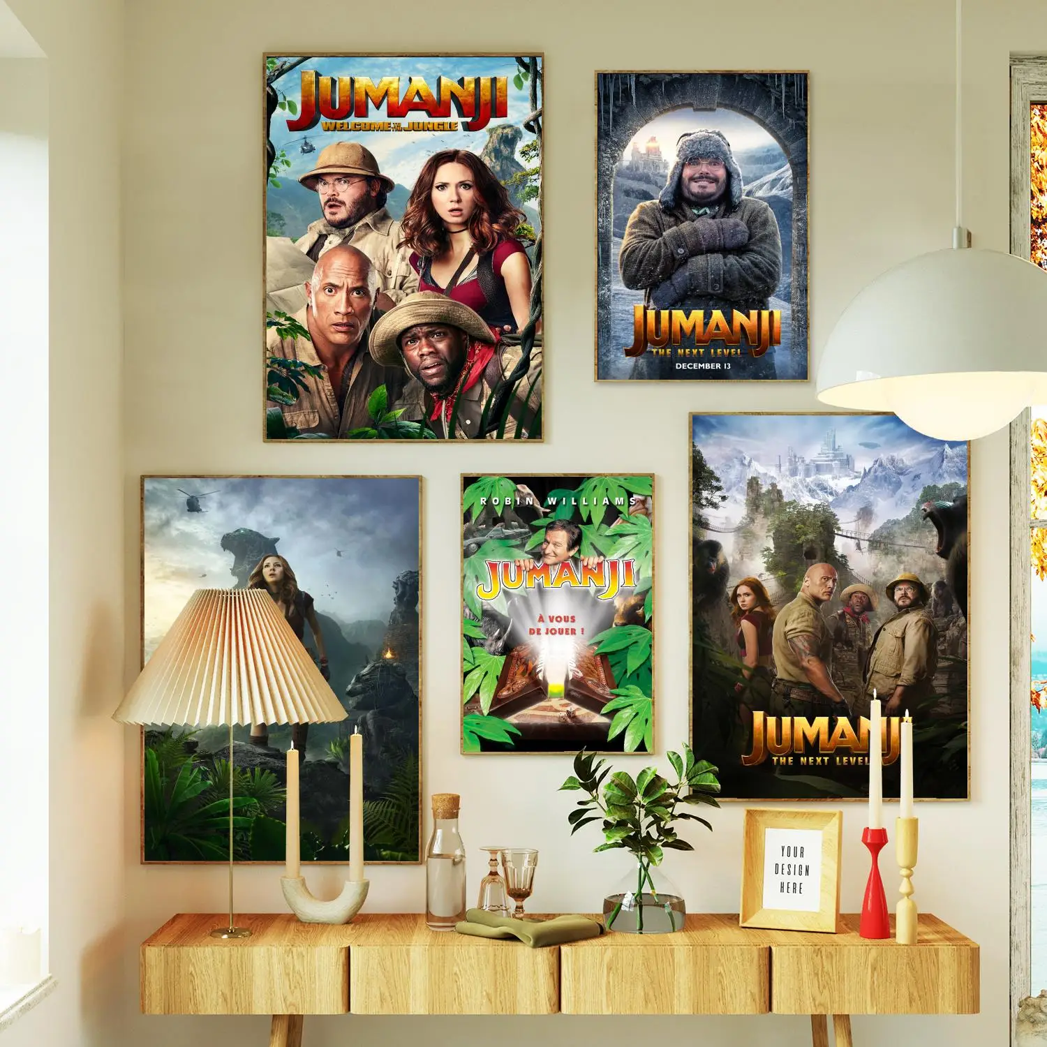 Jumanji The Video Game Poster Prints Wall Art Canvas Painting Poster For Modern Family Living Room Home Decor