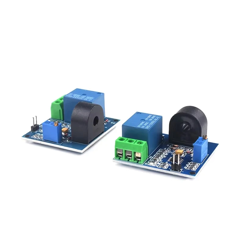 AC Current Detection Sensor Module 5V 12V Relay Protection Module 5A Over-Current Overcurrent Protection Switch Output