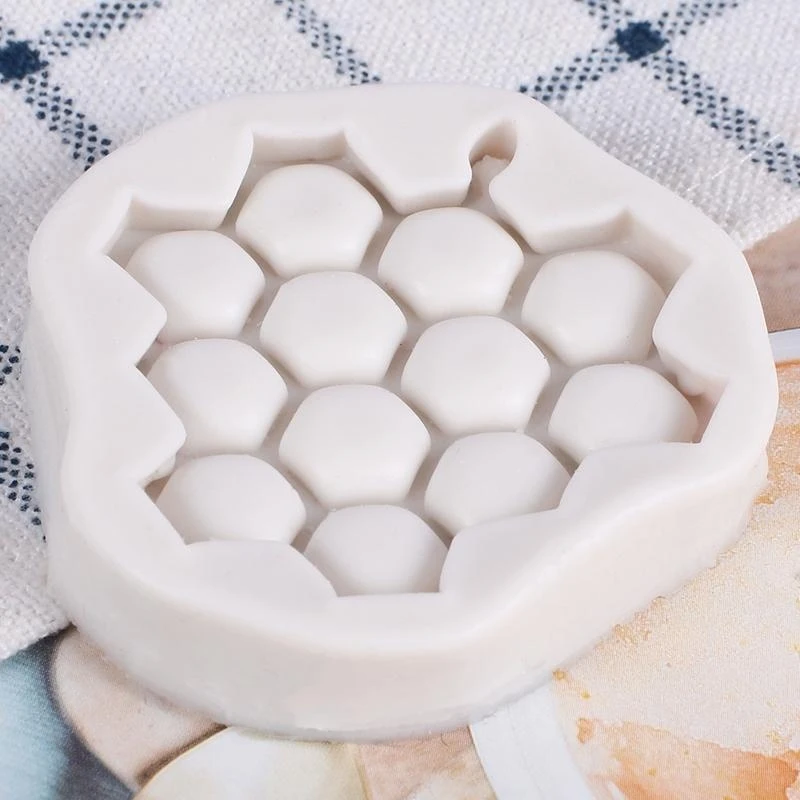 E1PC Silicone Mould Honeycomb Soap Mold Cake Baking Mould DIY Dessert Cake Mold