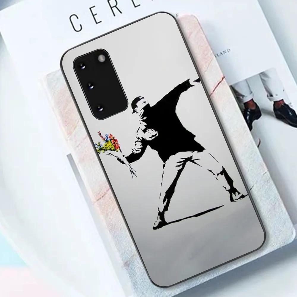 Graffiti Artist Banksy Phone Case For Samsung S 9 10 20 21 22 23 30 23 24 Plus Lite Ultra FE S10lite Fundas