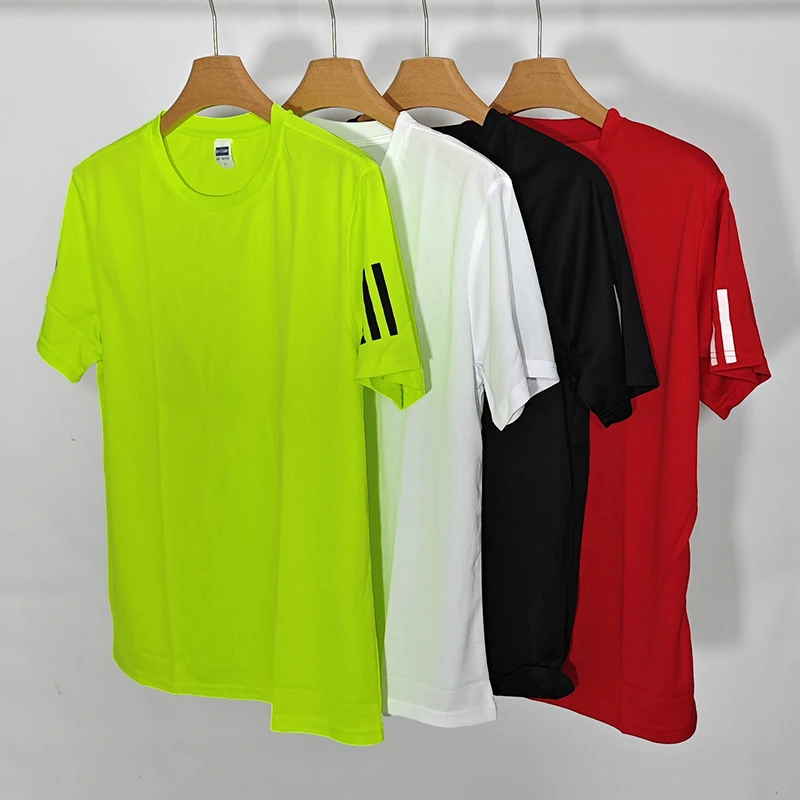 

Summer Men's Quick Dry Running T-Shirt Gym Sports Shirt Fitness Training Jogging Shirts Comfortable Breathable Top