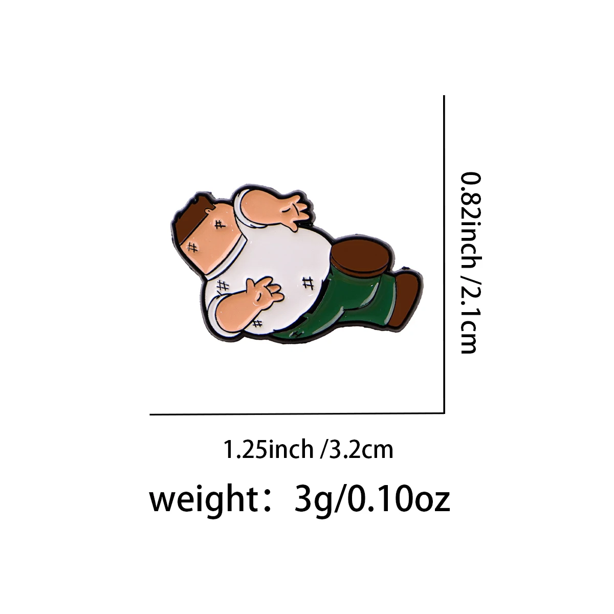 Funny Figure Enamel Pin Cartoo - Embroidery Illustration 评论和价格