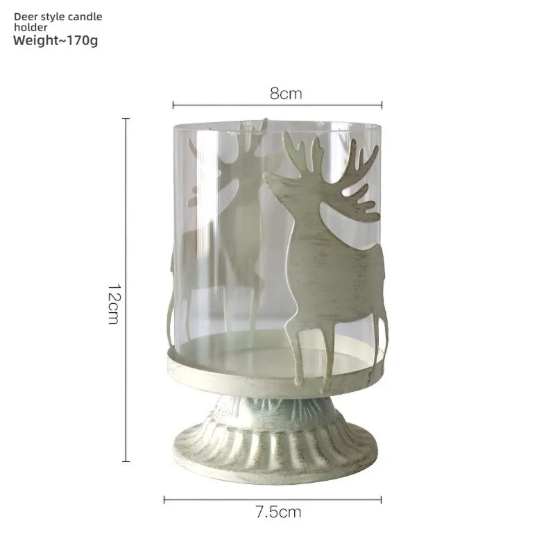 

Clear Glass Tealight Candle Holder for Christmas Decorations - Festive Party Accessory with Transparent Design