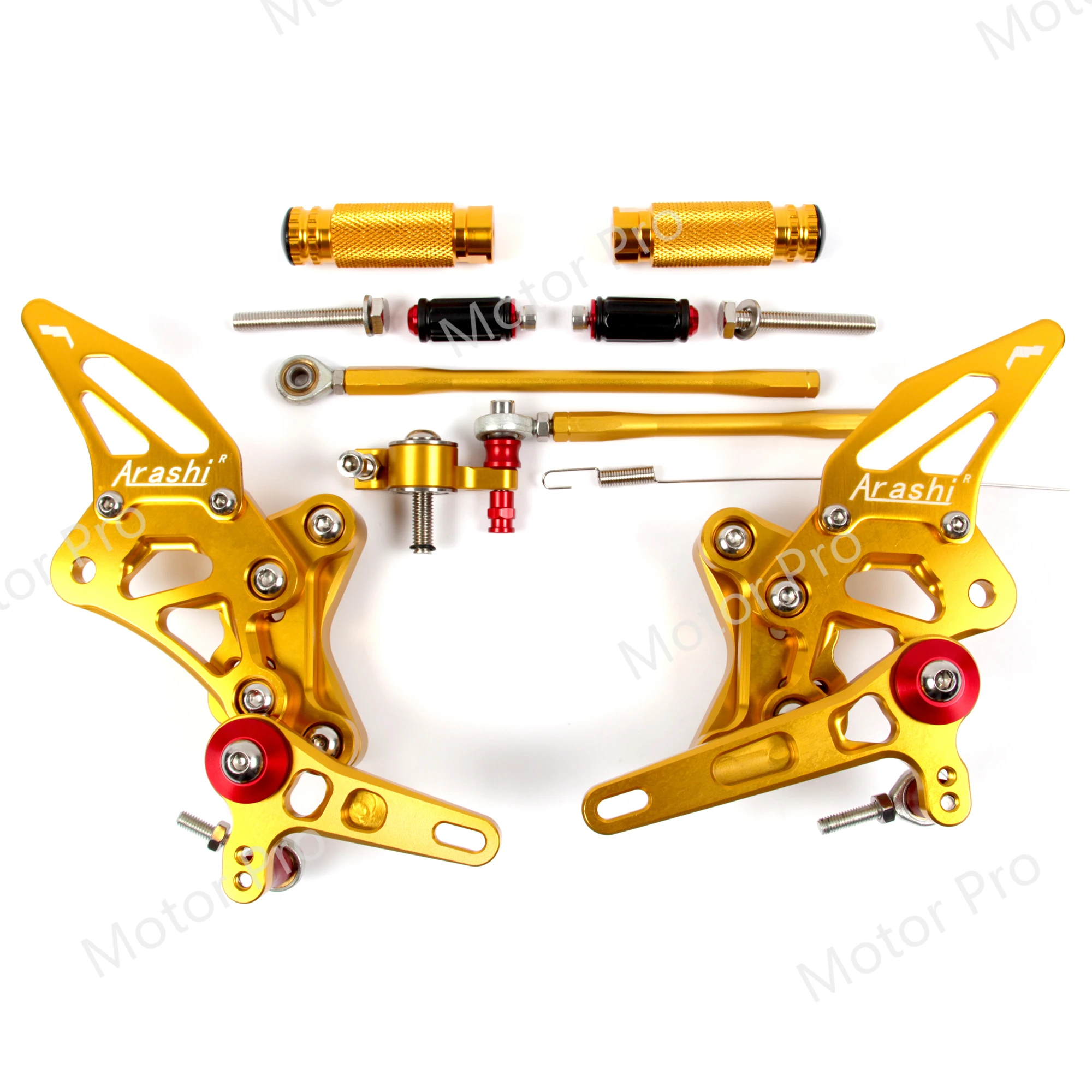 

Adjustable Footrests For Ducati 848 2008 2009 2010 Motorcycle Accessories Foot Pegs Rest Rearset CNC Aluminum 848 EVO 2011-2013