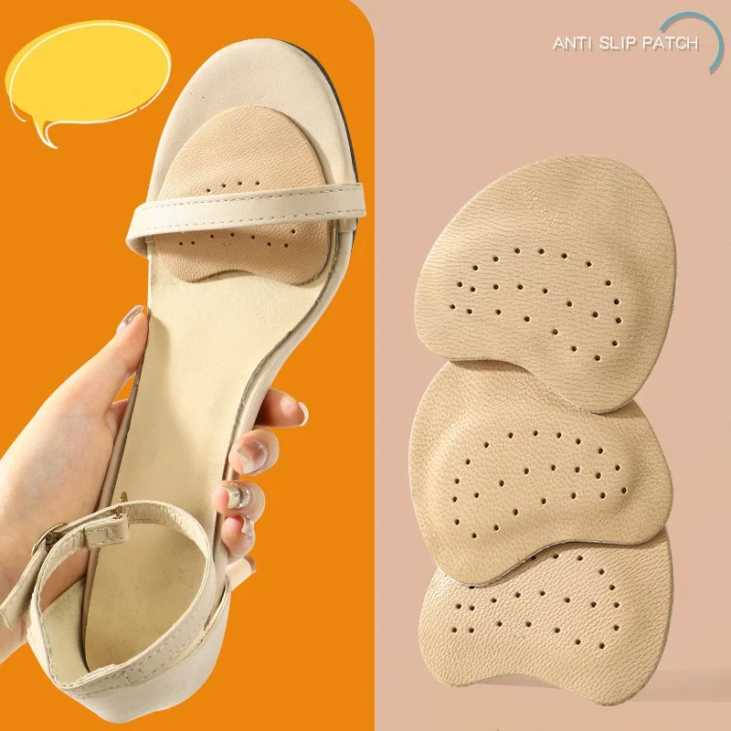 

Top Layer Sheepskin Forefoot Pad Thickened High Heel Insole Anti-slip Sweat-absorbing And Anti-rubbing Shoe Pad
