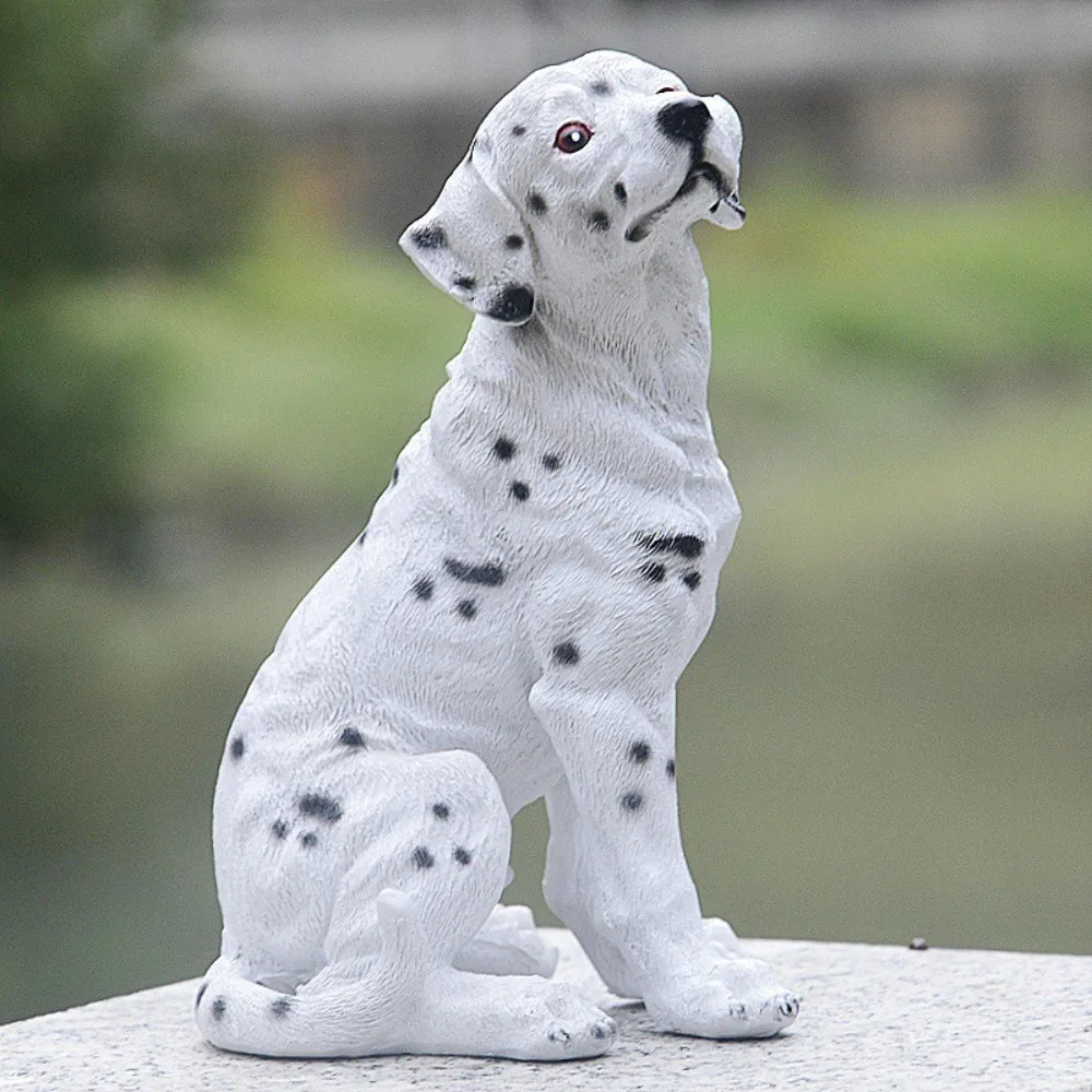 

Cute Small Dog Statue Resin Crafts Handmade Mini Dog Figurine Decorative Golden Retriever Statue Home Office Desk Decoration