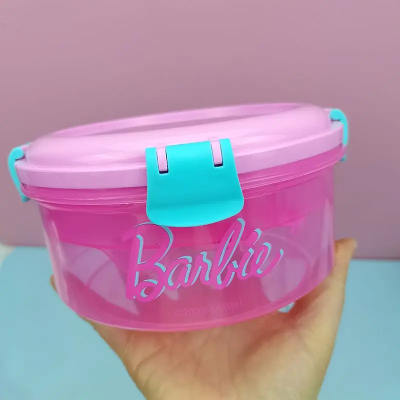 Miniso Barbie Lunch Box Salad Bowl Decoration Dim Sum Box Soup Bowl Rice Bowl Microwave Heating Office Student Gifts Toys