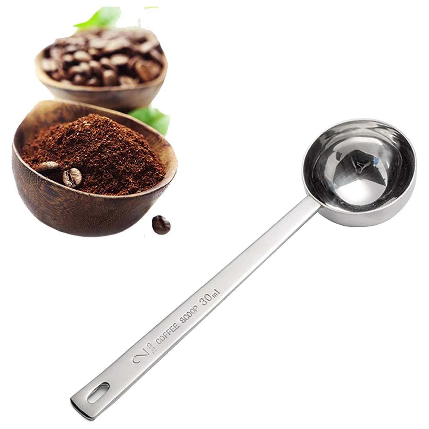 Stainless Steel Coffee Scoop 2 Tablespoon Measuring Spoon Coffee Scoop 30Ml Metal Long Handled Spoons Coffee Measuring Spoons