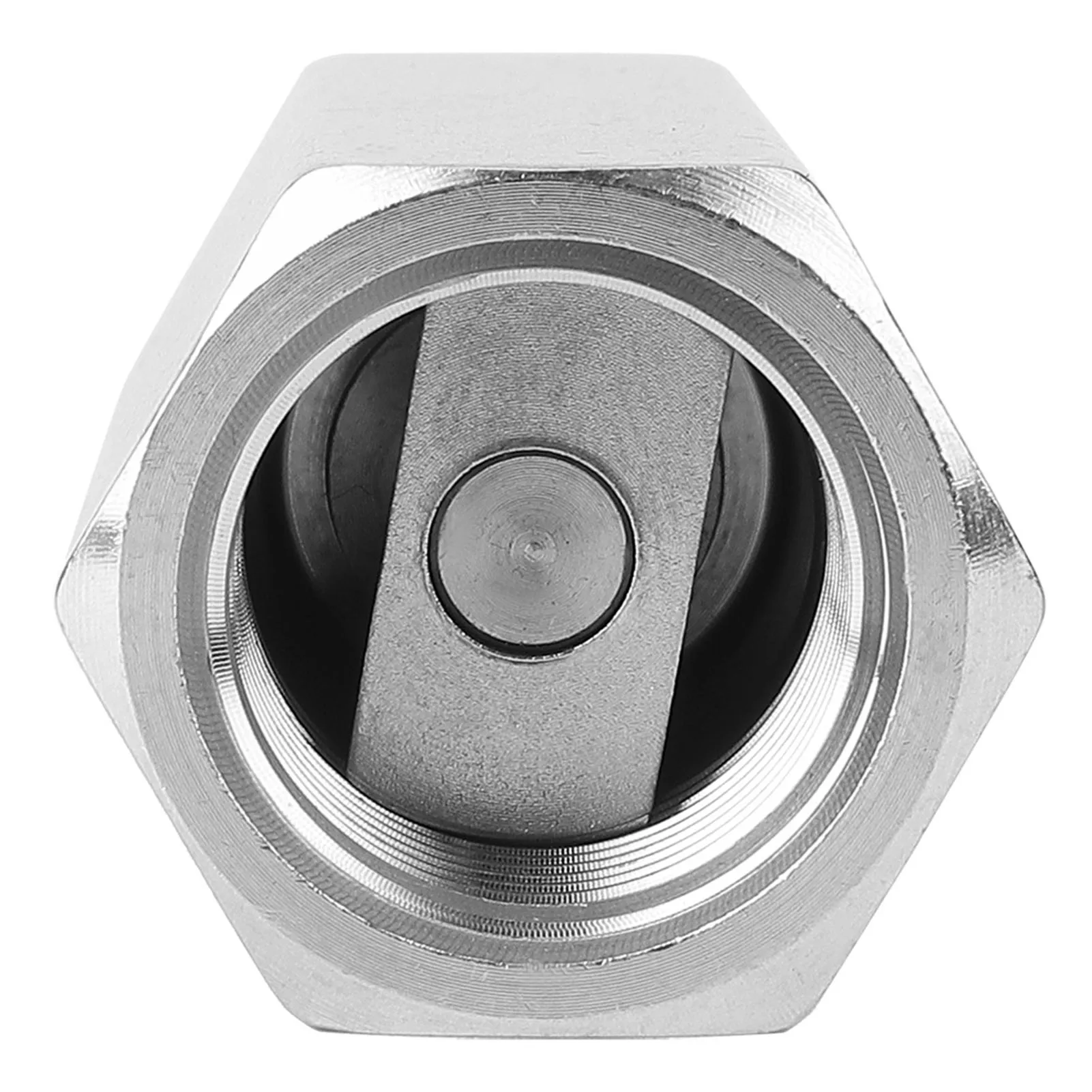 Stainless Steel Hex BSPP Female Thread One Way Air Check Valve for Water Pipe Connection(1/2in)
