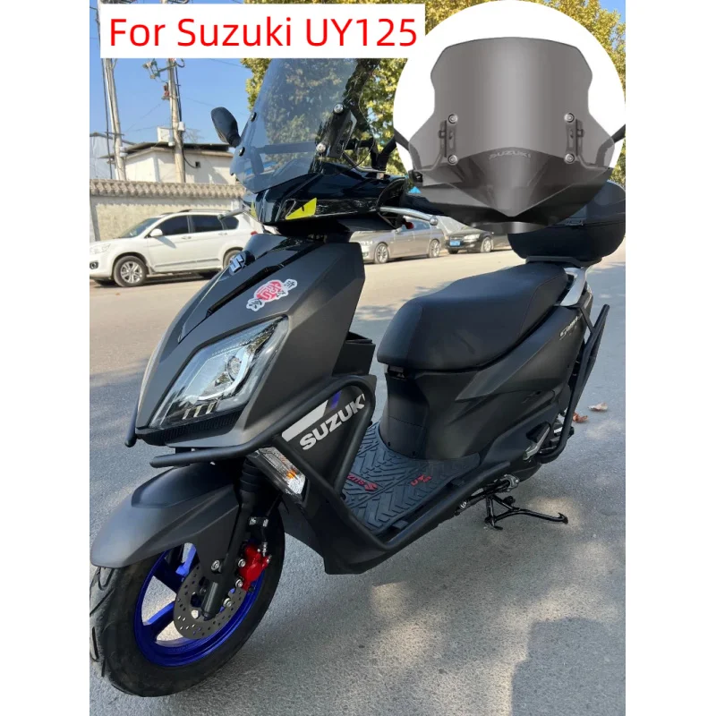 

Motorcycle Thickened Windshield Front Windshield Universal Version Suitable for Suzuki UY125 Haojue AFR Honda Wind Deflector