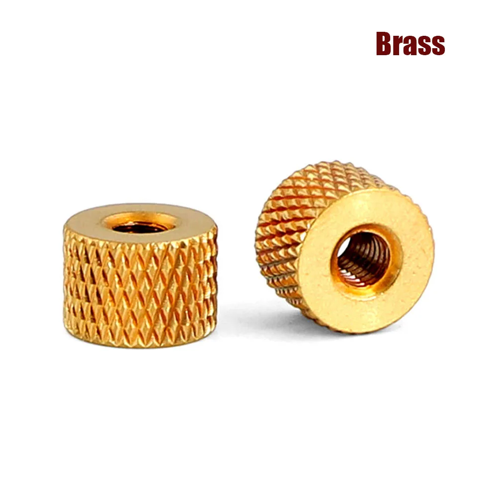 5Pcs/lot M2 M2.5 M3M4 Solid Brass Copper Adjusting Knurled Thumb Nut Pinapple Pattern Thumbnut for Air Water Cooling Fan PC Case