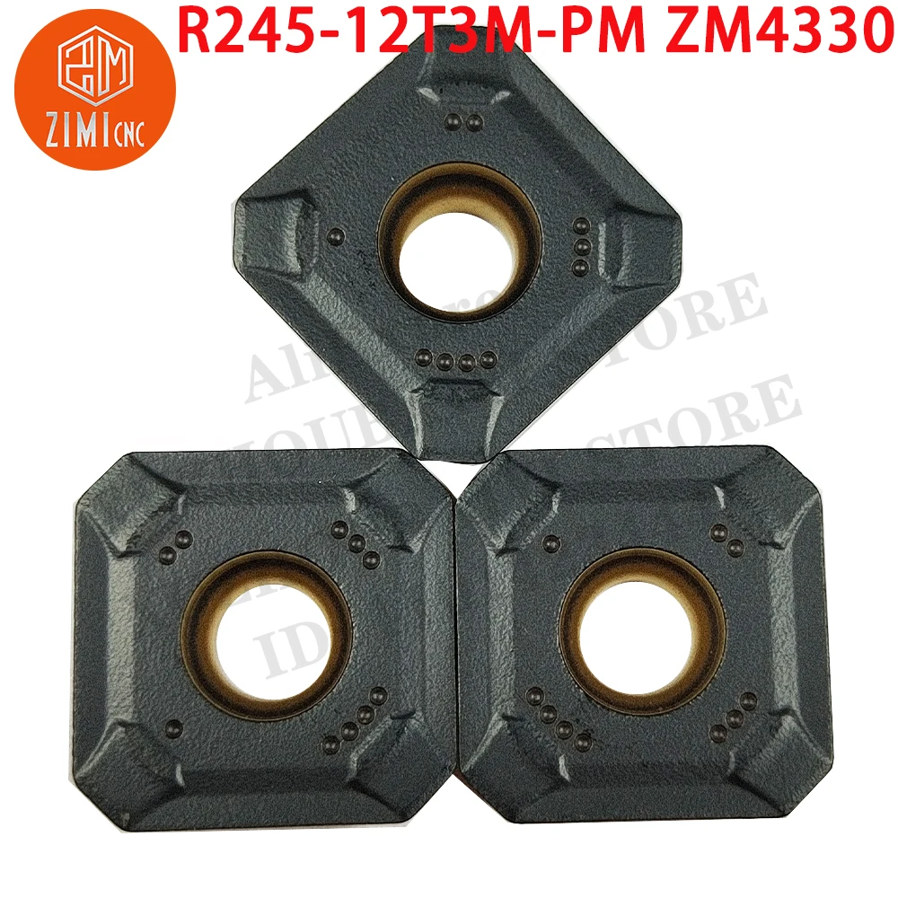 R245-12T3M-PM ZM4330 R245-12T3M-PM Carbide Inserts Milling Inserts metal lathe cutter inserts mechanical CNC tools cutting tools