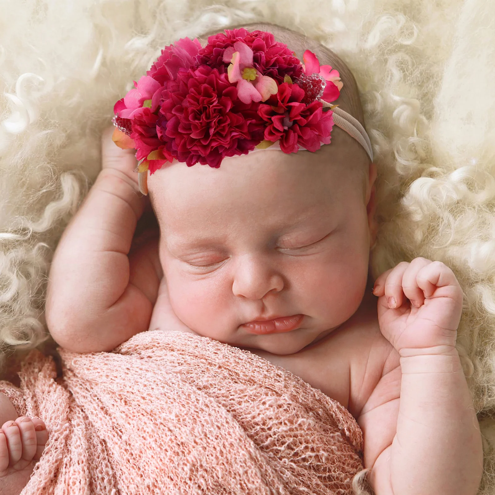 

Headband Flower Hair Band Essential Floral Accessories Photoshoot Party Props Soft