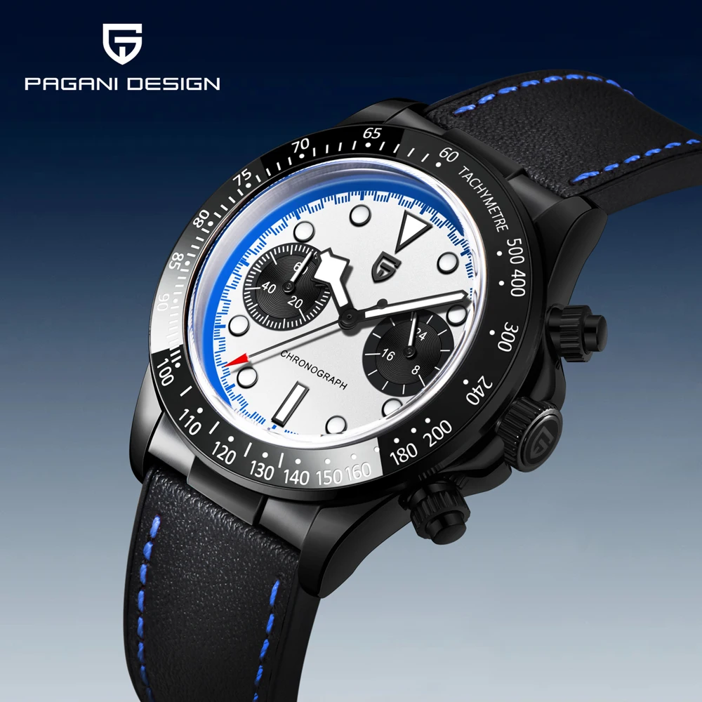 PAGANI DESIGN 2025 New Men's Watch BB Panda Luxury Quartz Watch For Men Sapphire Crystal VK64 Stainless Steel Waterproof Watches