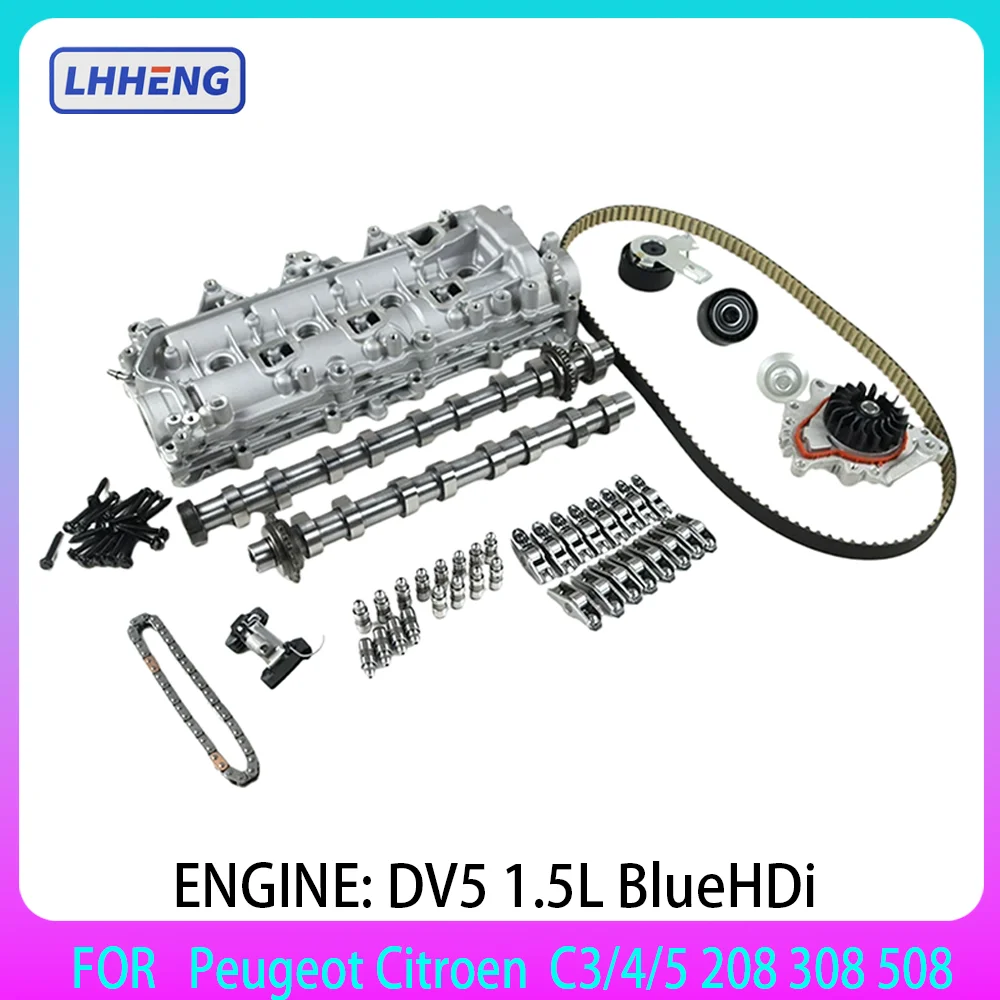 

Camshaft and timing belt water pump repair kit For Peugeot Citroen Ford 1.5L 1.5 L T 8MM UPGRADE YHT YHZ YHW YHX Diesel DV5