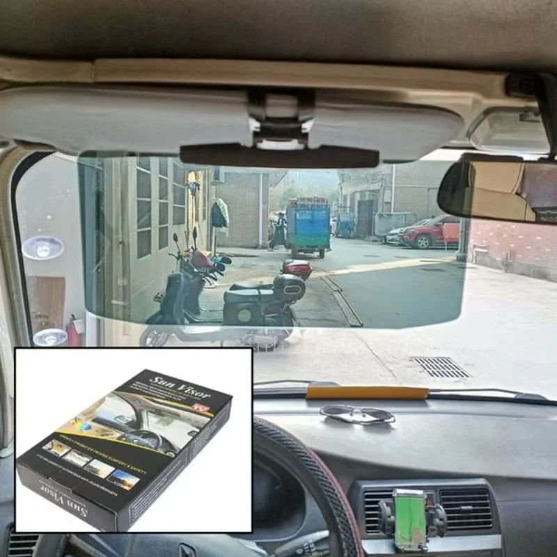 Universal Car Sun Visor With Polarized Glare Protection Cars Sun Visor Extender Glare Guard Protect From Sun Glare UV