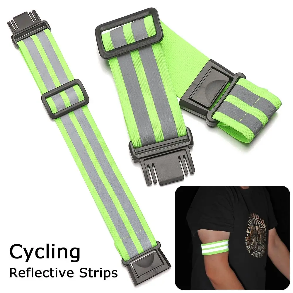 High Quality Sport Tape Bike Safety Alert Warning Armband Bicycle Bind Strap Cycling Reflective Strips Reflector Wristband