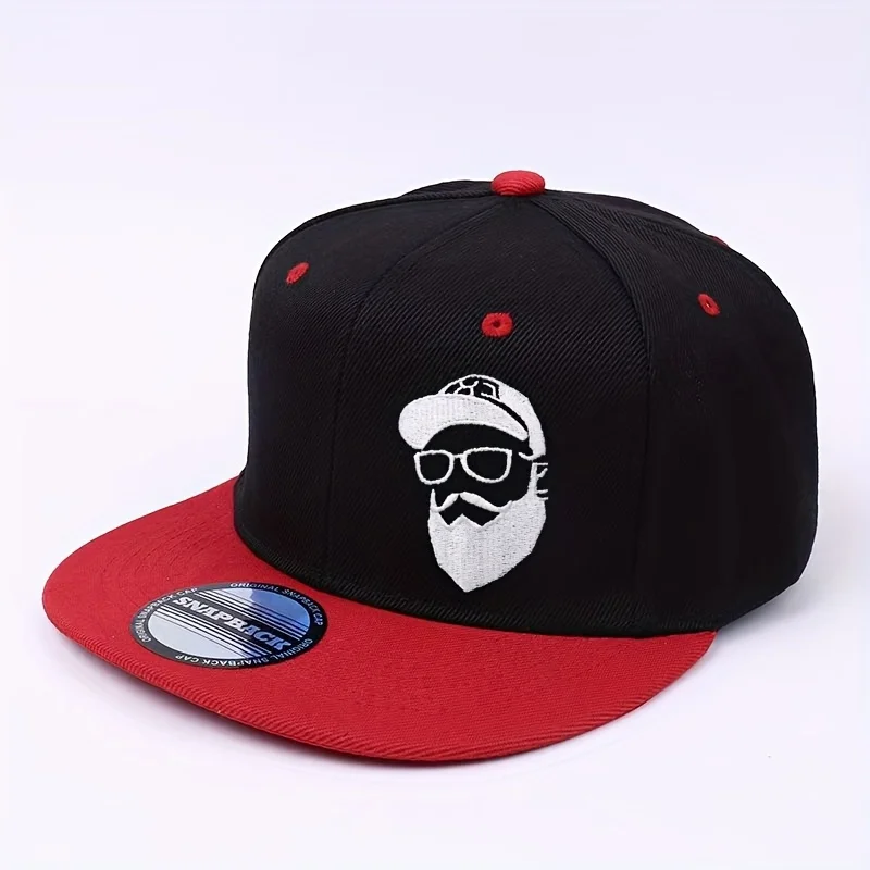 Printed Logo Bearded Grandpa Pattern Adjustable Buckle Closure Outdoor Sports Cap Baseball Cap Hip-Hop Style